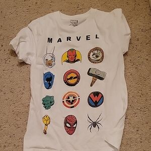 Marvel White Graphic T-Shirt